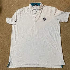 Greyson white polo size L